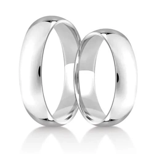 Stříbrné snubní prsteny 5 mm Rubi 62