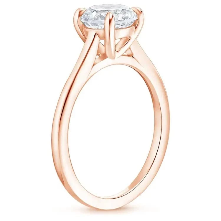 Stříbrný prsten rose gold Zopa 55