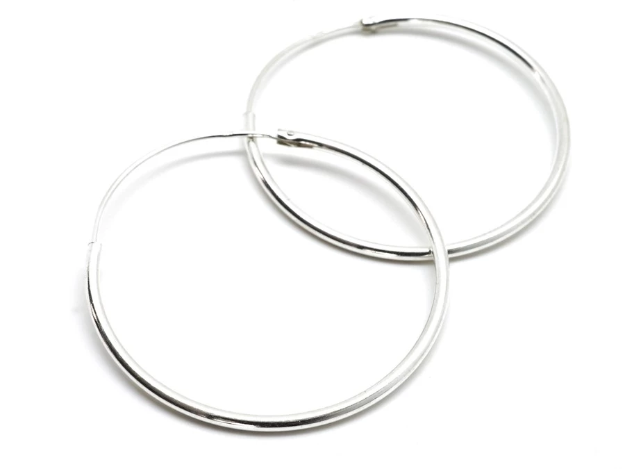 Stříbrné náušnice kroužky kulaté 7-25 mm 25 mm