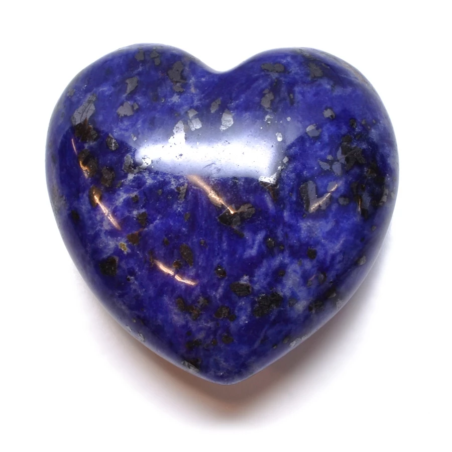 Srdce z léčivých kamenů Lapis lazuli