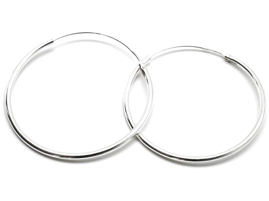 Stříbrné náušnice kroužky kulaté 7-25 mm 8 mm