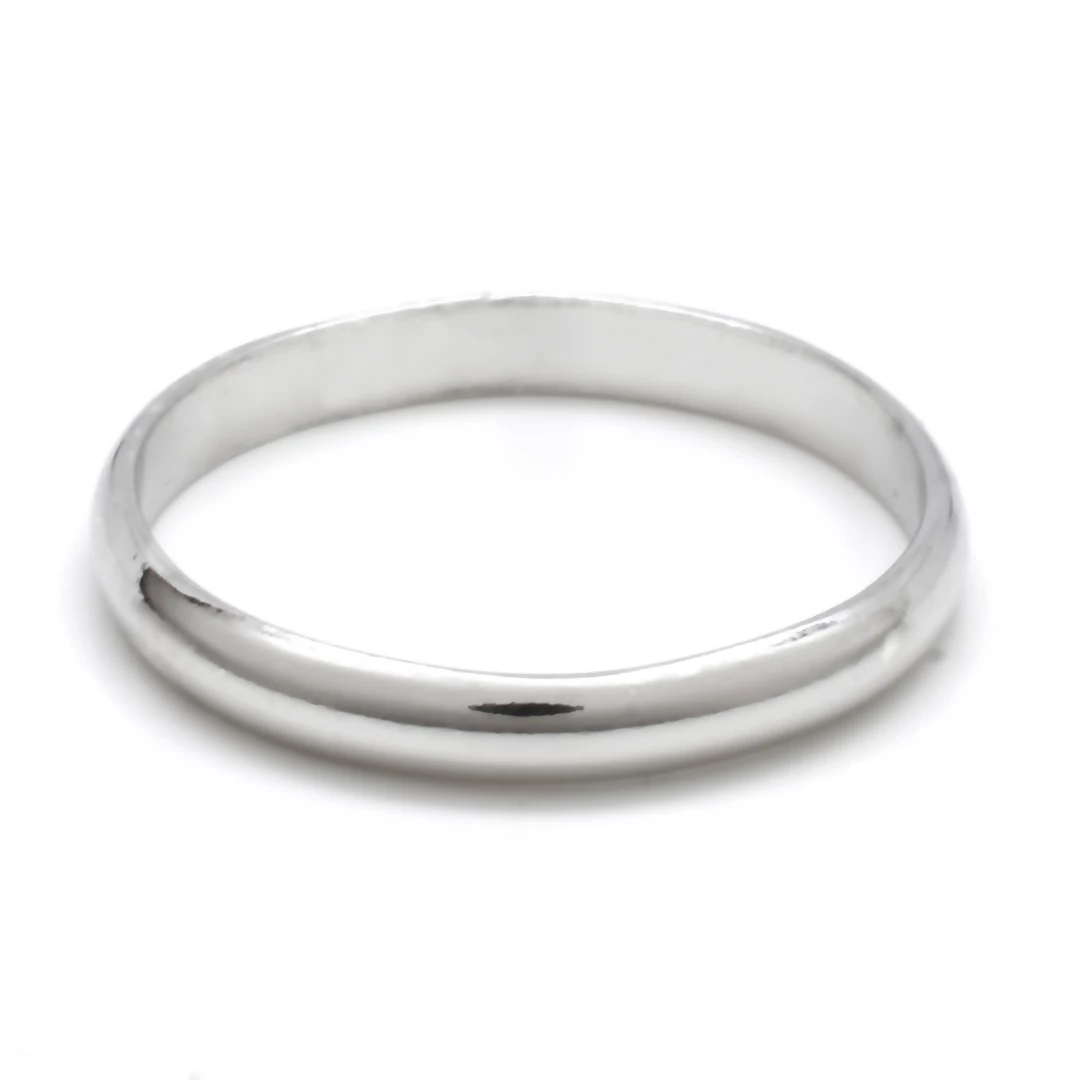 Stříbrný snubní prsten hladký 2 mm 68